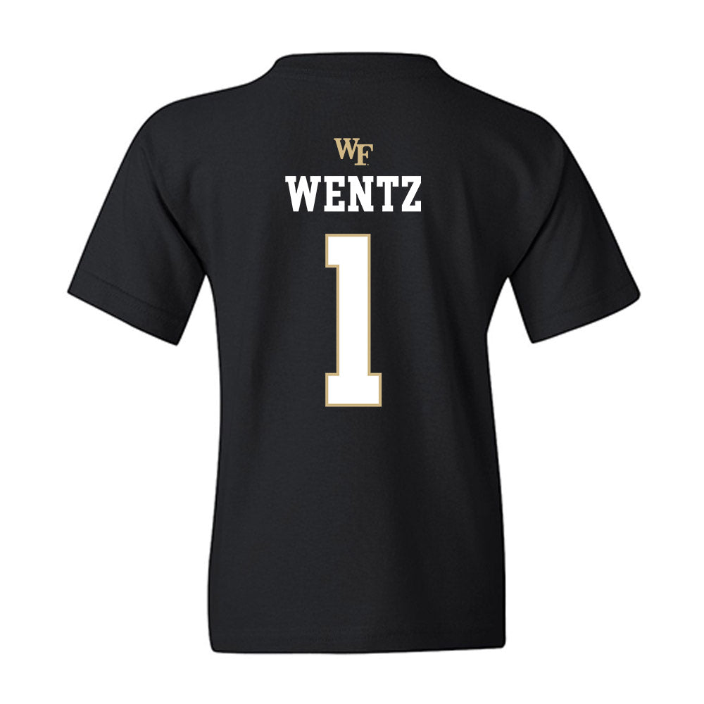 Wake Forest - NCAA Baseball : Dalton Wentz - Generic Sports Shersey Youth T-Shirt-1