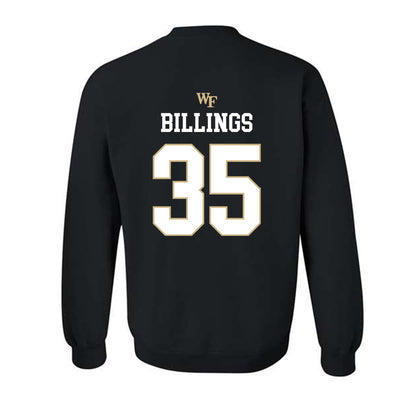 Wake Forest - NCAA Baseball : Luke Billings - Generic Sports Shersey Crewneck Sweatshirt-1