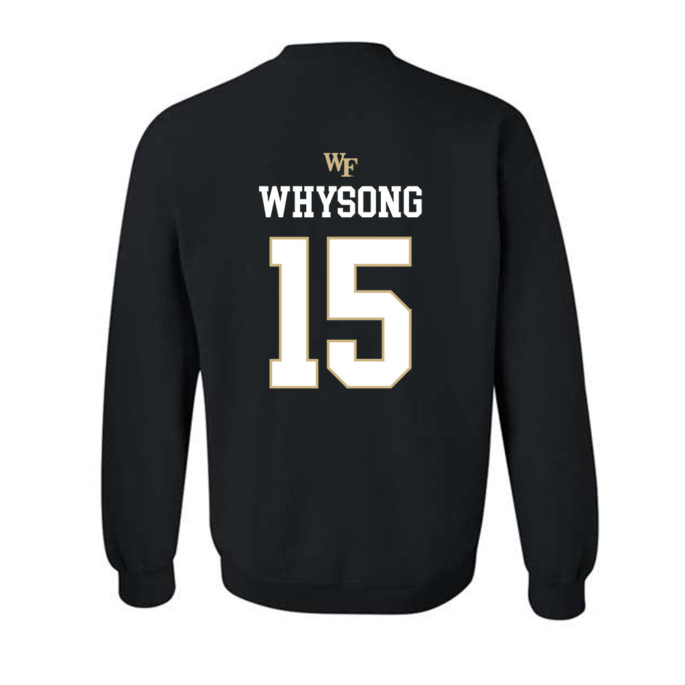 Wake Forest - NCAA Baseball : Nate Whysong - Generic Sports Shersey Crewneck Sweatshirt-1