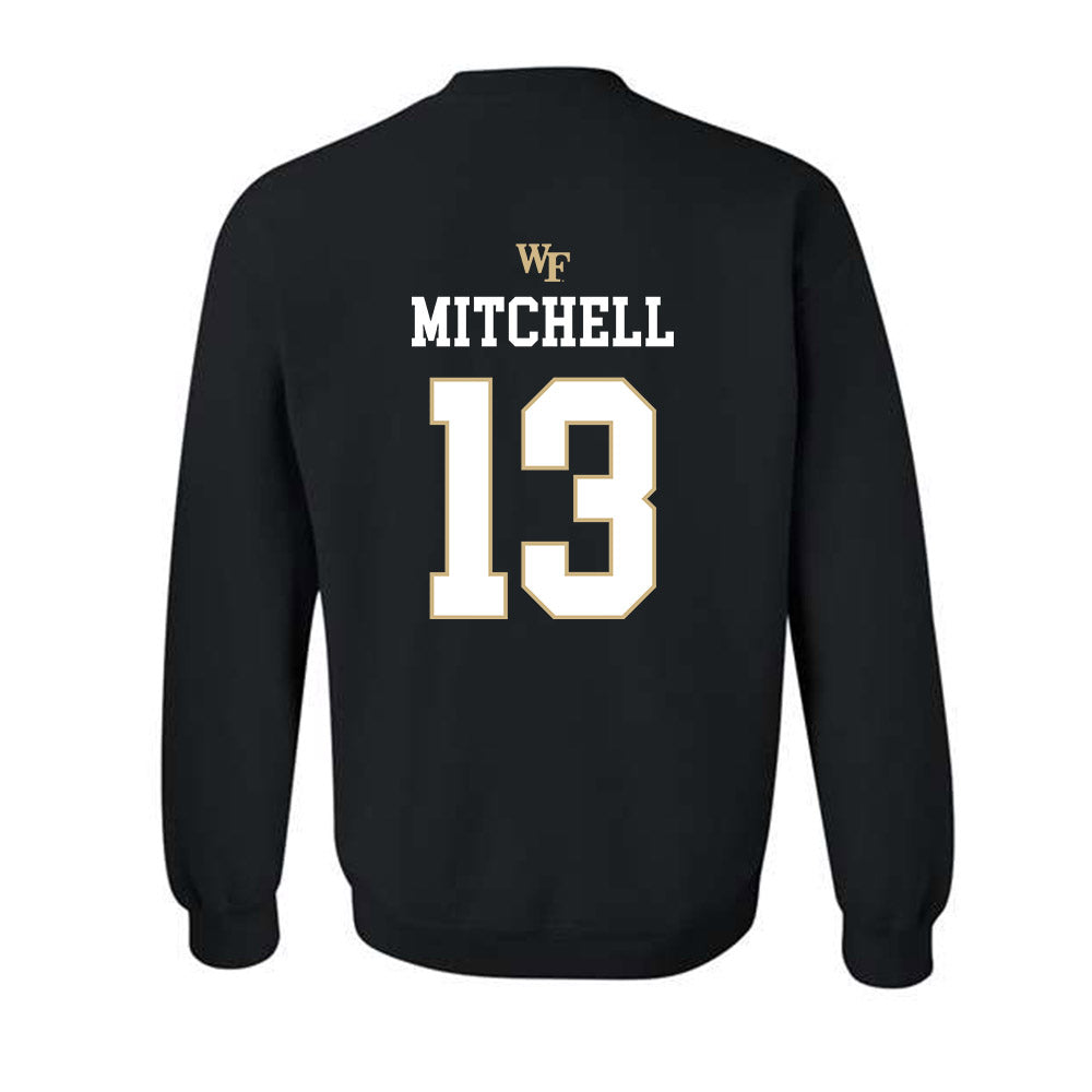 Wake Forest - NCAA Baseball : Robert Mitchell - Generic Sports Shersey Crewneck Sweatshirt-1