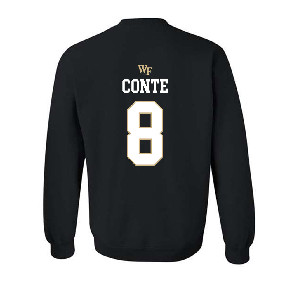 Wake Forest - NCAA Baseball : Matt Conte - Generic Sports Shersey Crewneck Sweatshirt-1