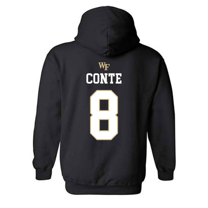 Wake Forest - NCAA Baseball : Matt Conte - Generic Sports Shersey Hooded Sweatshirt-1