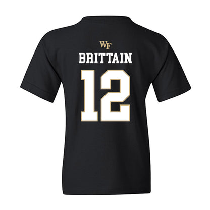 Wake Forest - NCAA Baseball : Nate Brittain - Generic Sports Shersey Youth T-Shirt-1