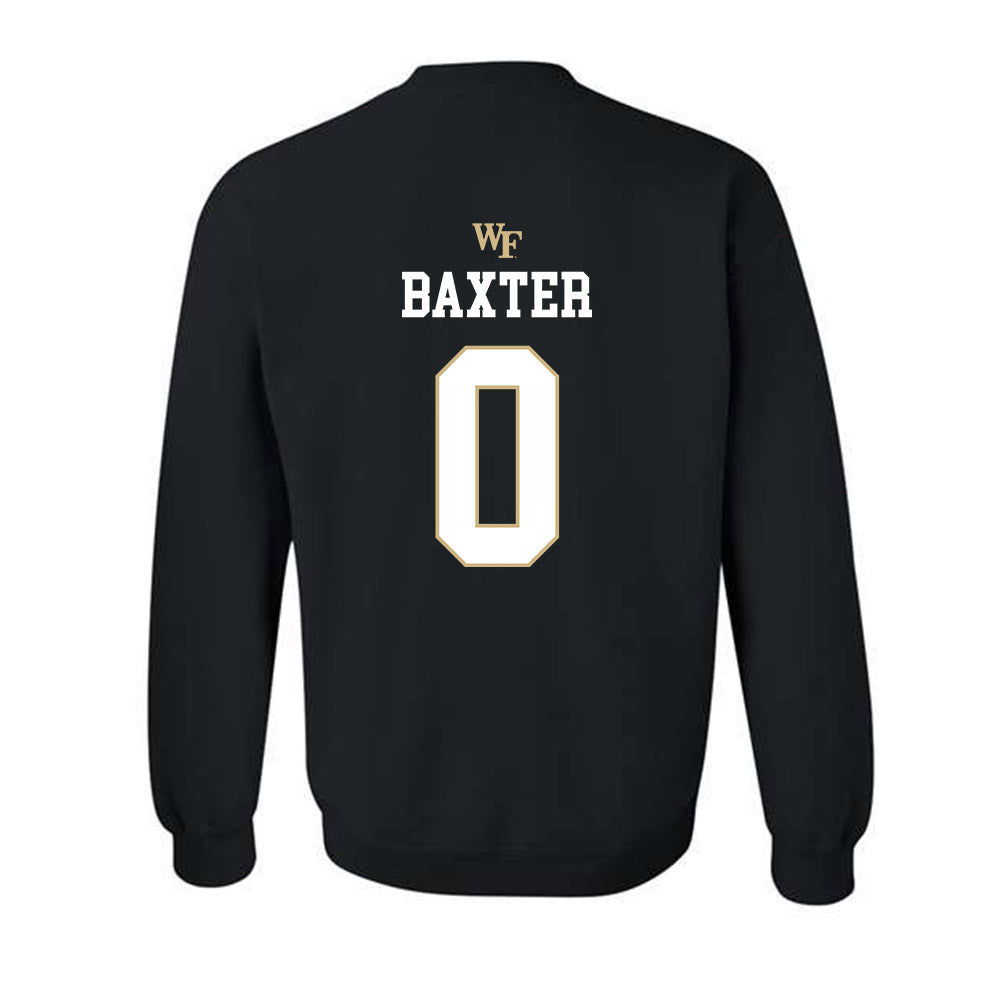 Wake Forest - NCAA Baseball : Cuyler Baxter - Generic Sports Shersey Crewneck Sweatshirt-1