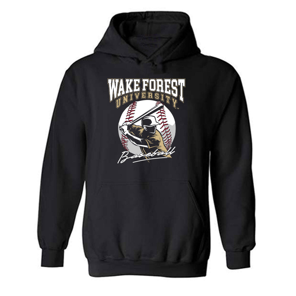 Wake Forest - NCAA Baseball : Kade Lewis - Generic Sports Shersey Hooded Sweatshirt