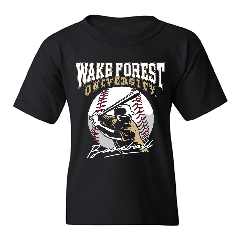 Wake Forest - NCAA Baseball : Matt Conte - Generic Sports Shersey Youth T-Shirt-0