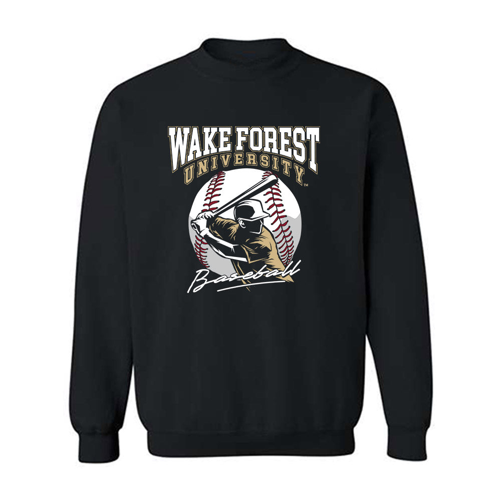 Wake Forest - NCAA Baseball : Jackson Miller - Generic Sports Shersey Crewneck Sweatshirt-0