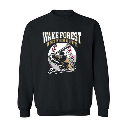 Wake Forest - NCAA Baseball : Jackson Miller - Generic Sports Shersey Crewneck Sweatshirt-0