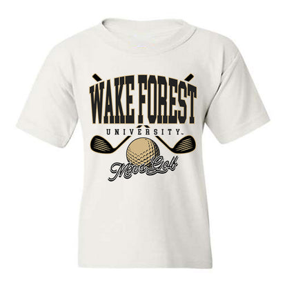 Wake Forest - NCAA Men's Golf : Maddux Cook - Generic Sports Shersey Youth T-Shirt-0