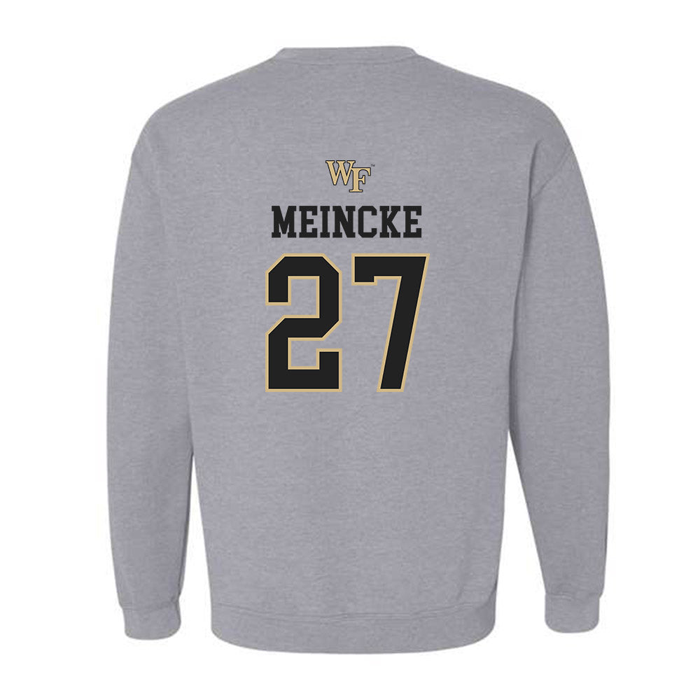 Wake Forest - NCAA Women's Soccer : Alicia Meincke - Generic Sports Shersey Crewneck Sweatshirt-1
