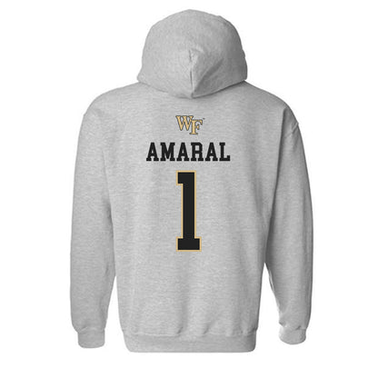 Wake Forest - NCAA Women's Soccer : Valentina Amaral - Generic Sports Shersey Hooded Sweatshirt