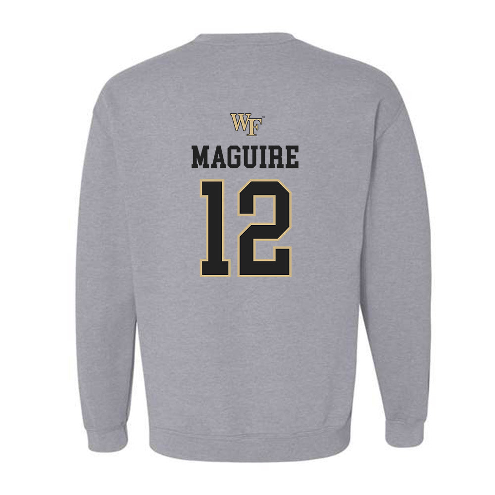 Wake Forest - NCAA Women's Soccer : Aislynn Maguire - Generic Sports Shersey Crewneck Sweatshirt-1