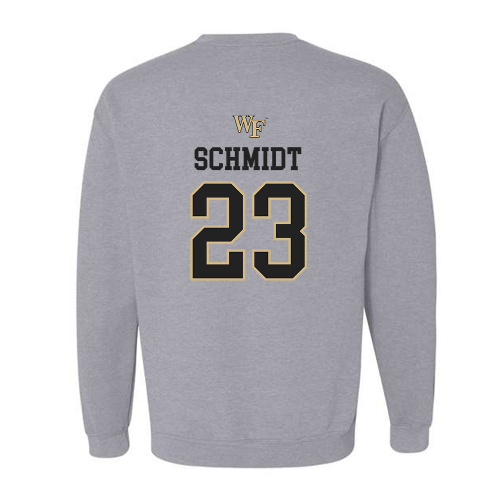 Wake Forest - NCAA Women's Soccer : Allie Schmidt - Generic Sports Shersey Crewneck Sweatshirt-1