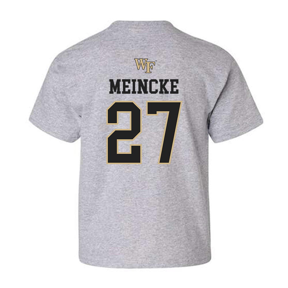 Wake Forest - NCAA Women's Soccer : Alicia Meincke - Generic Sports Shersey Youth T-Shirt-1