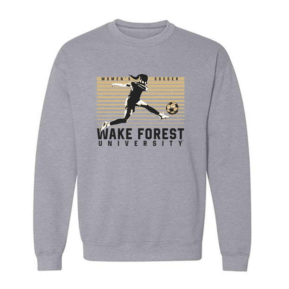 Wake Forest - NCAA Women's Soccer : Alicia Meincke - Generic Sports Shersey Crewneck Sweatshirt-0