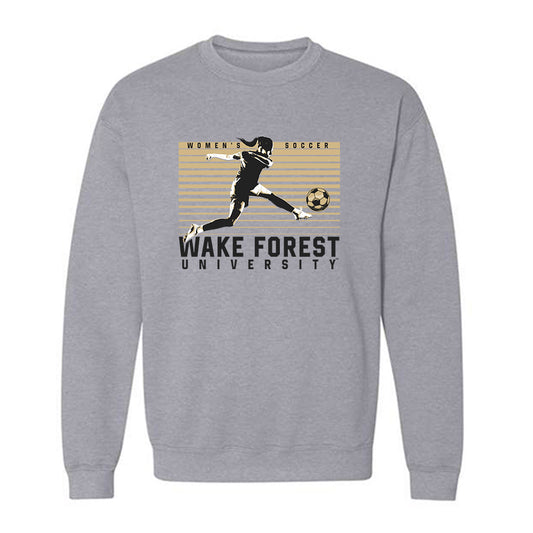 Wake Forest - NCAA Women's Soccer : Alicia Meincke - Generic Sports Shersey Crewneck Sweatshirt-0