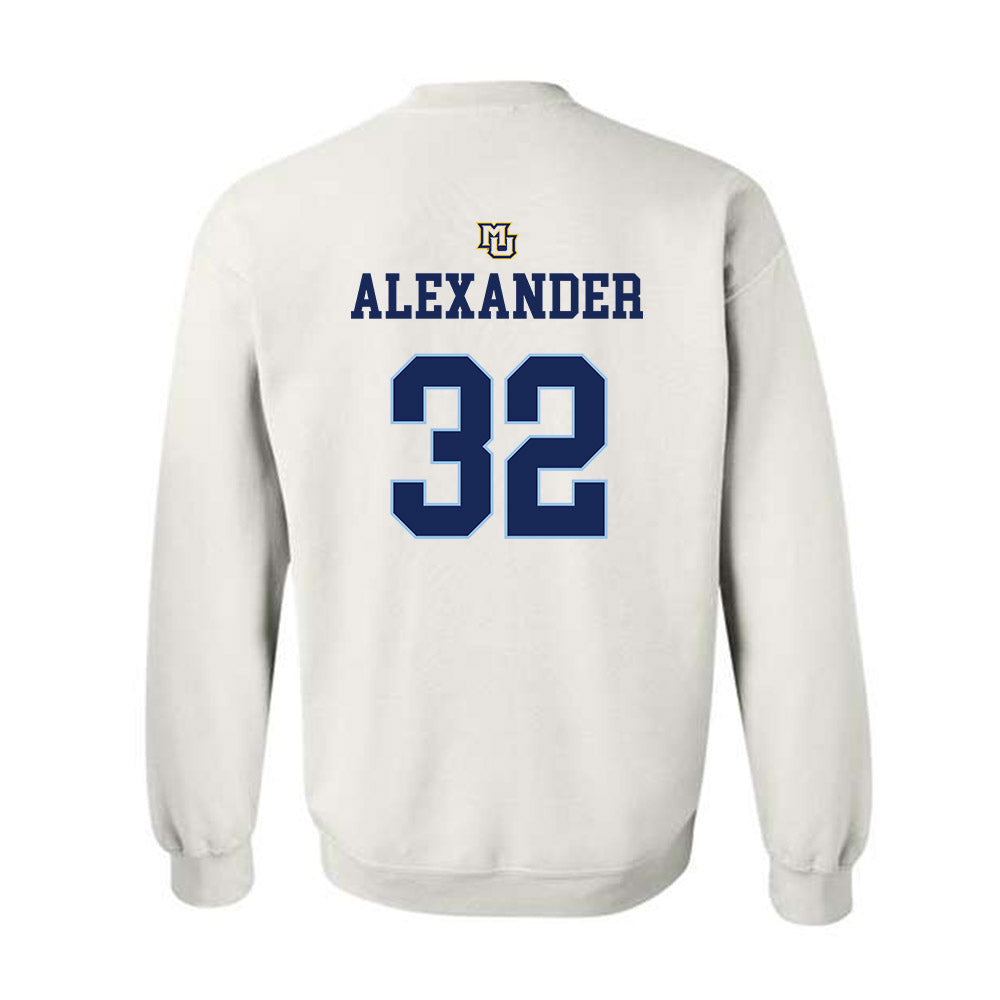 Marquette - NCAA Women's Lacrosse : Taylor Alexander - Generic Shersey Crewneck Sweatshirt