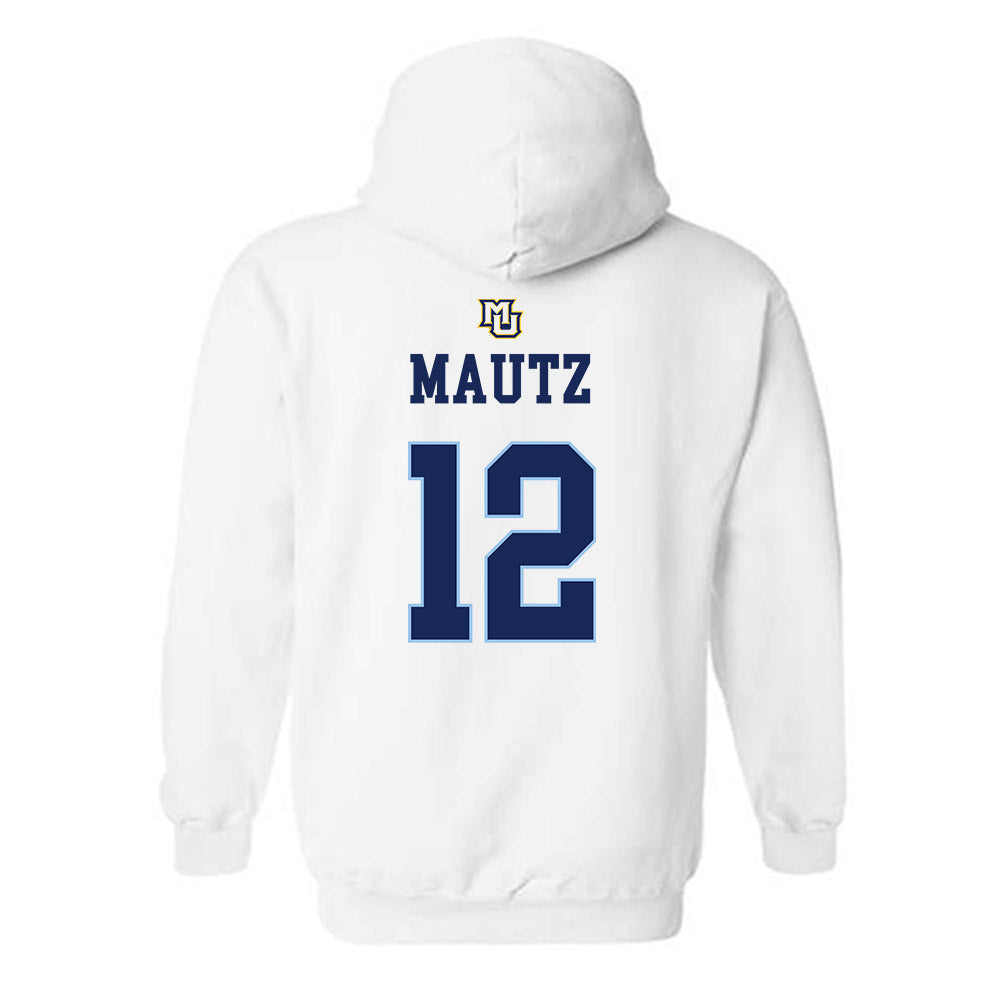 Marquette - NCAA Women's Lacrosse : Ella Mautz - Generic Shersey Hooded Sweatshirt-1