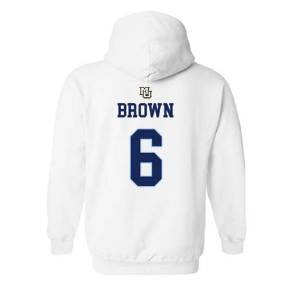Marquette - NCAA Women's Lacrosse : Haley Brown - Generic Shersey Hooded Sweatshirt-1