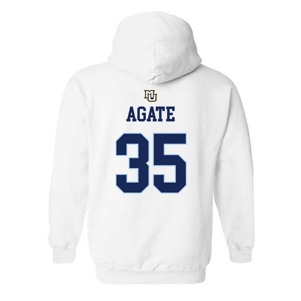 Marquette - NCAA Women's Lacrosse : Eliza Agate - Generic Shersey Hooded Sweatshirt-1