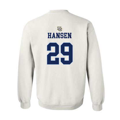 Marquette - NCAA Women's Lacrosse : Megan Hansen - Generic Shersey Crewneck Sweatshirt-1