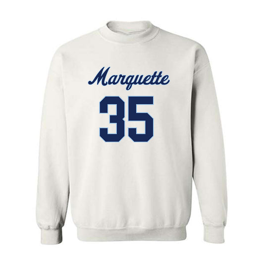 Marquette - NCAA Women's Lacrosse : Eliza Agate - Generic Shersey Crewneck Sweatshirt-0