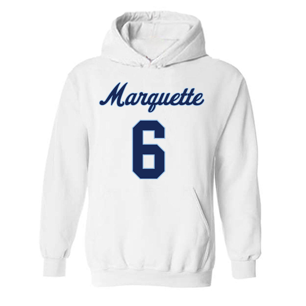 Marquette - NCAA Women's Lacrosse : Haley Brown - Generic Shersey Hooded Sweatshirt-0