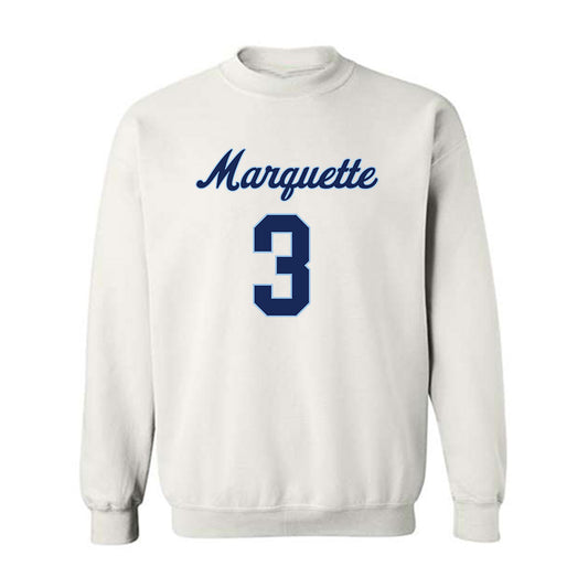 Marquette - NCAA Women's Lacrosse : Tessa Boehm - Generic Shersey Crewneck Sweatshirt-0