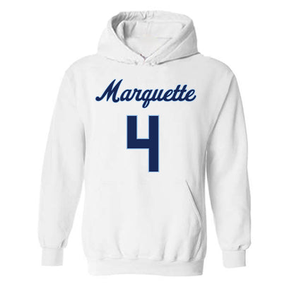 Marquette - NCAA Women's Lacrosse : Dani Serrano - Generic Shersey Hooded Sweatshirt-0