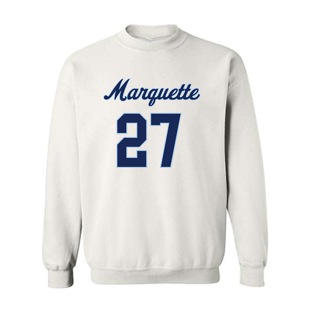 Marquette - NCAA Women's Lacrosse : Jillian Howell - Generic Shersey Crewneck Sweatshirt-0
