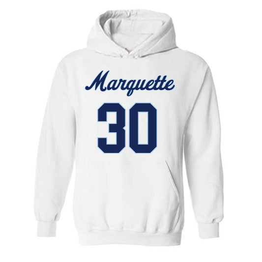 Marquette - NCAA Women's Lacrosse : Abigail Brackett - Generic Shersey Hooded Sweatshirt