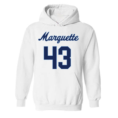 Marquette - NCAA Women's Lacrosse : Gabbi Perino - Generic Shersey Hooded Sweatshirt-0
