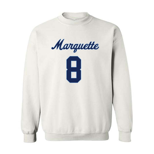 Marquette - NCAA Women's Lacrosse : Julia Evens - Generic Shersey Crewneck Sweatshirt