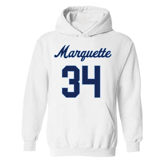 Marquette - NCAA Women's Lacrosse : Emily Couri - Generic Shersey Hooded Sweatshirt-0