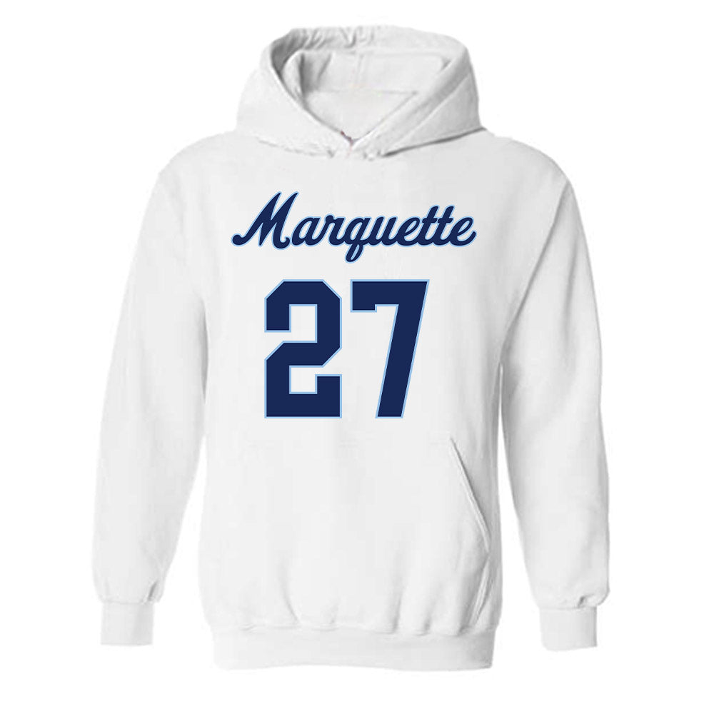 Marquette - NCAA Women's Lacrosse : Jillian Howell - Generic Shersey Hooded Sweatshirt-0