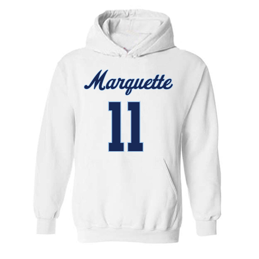 Marquette - NCAA Women's Lacrosse : Laila Johnson - Generic Shersey Hooded Sweatshirt