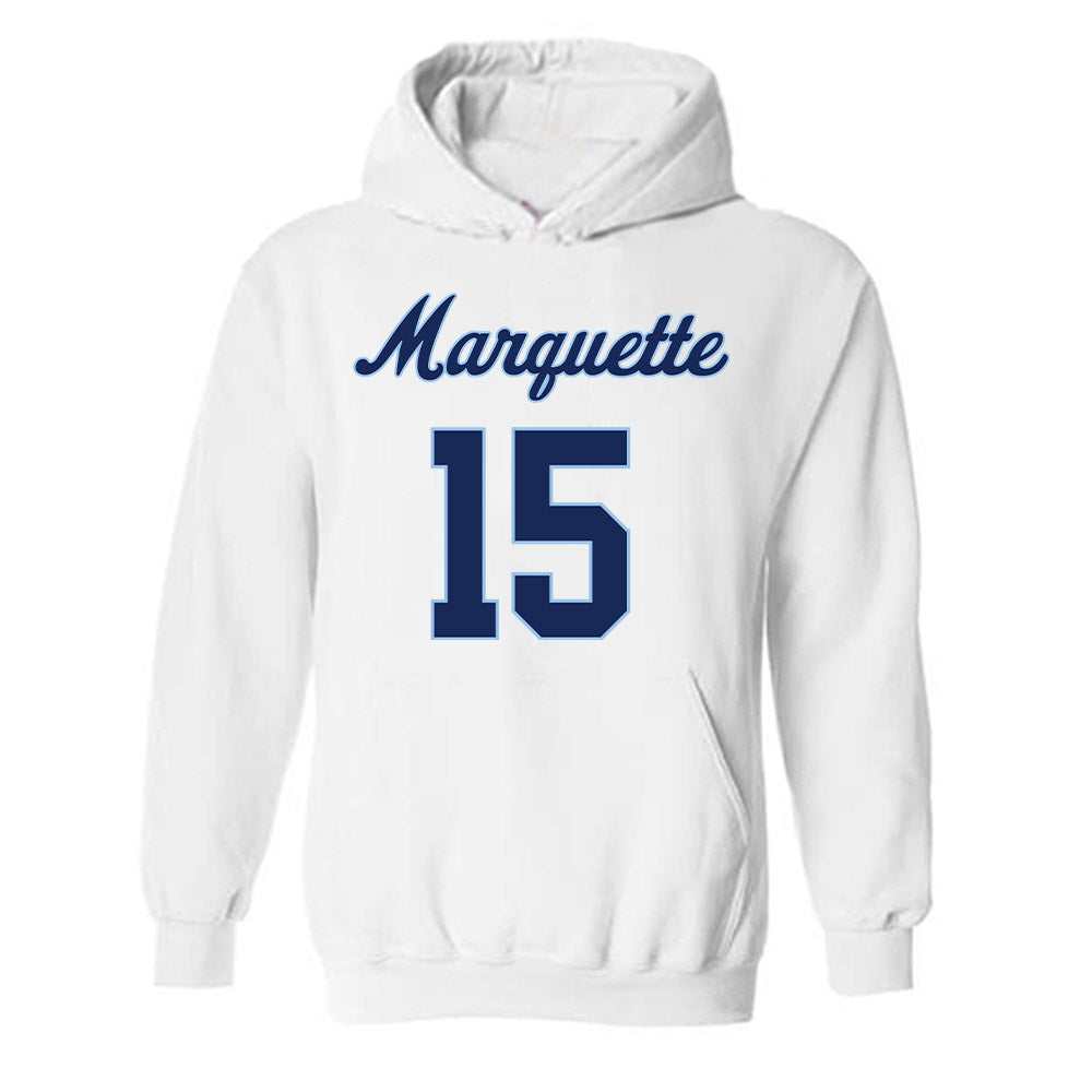 Marquette - NCAA Women's Lacrosse : Mckenna Farrell - Generic Shersey Hooded Sweatshirt