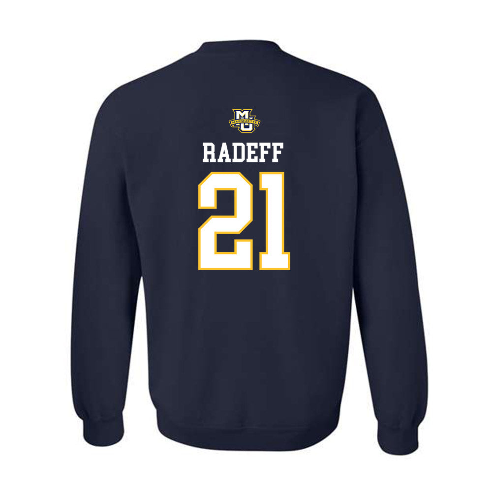 Marquette - NCAA Women's Volleyball : Elena Radeff - Sports Shersey Crewneck Sweatshirt-1