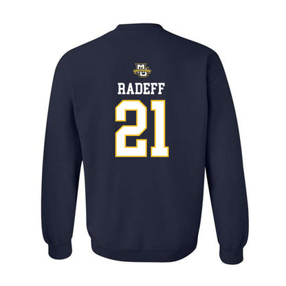 Marquette - NCAA Women's Volleyball : Elena Radeff - Sports Shersey Crewneck Sweatshirt-1