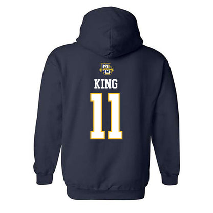 Marquette - NCAA Women's Volleyball : Amaria King - Sports Shersey Hooded Sweatshirt-1