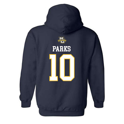 Marquette - NCAA Women's Volleyball : Emma Parks - Sports Shersey Hooded Sweatshirt-1