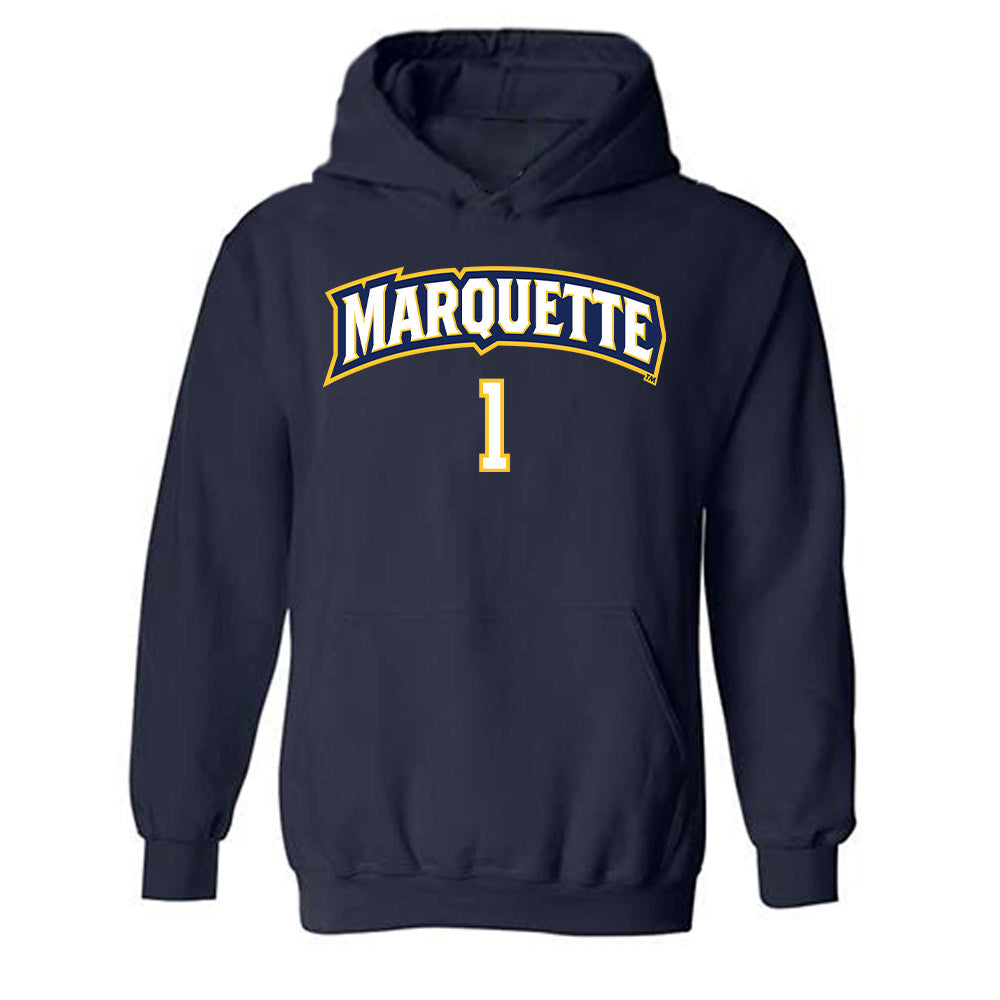 Marquette - NCAA Women's Volleyball : Julia Stanev - Sports Shersey Hooded Sweatshirt-0