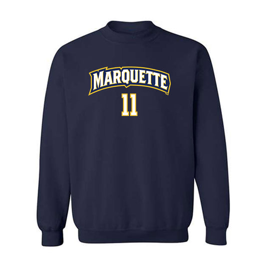 Marquette - NCAA Women's Volleyball : Amaria King - Sports Shersey Crewneck Sweatshirt-0