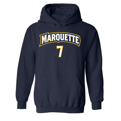 Marquette - NCAA Women's Volleyball : Keira Schmidt - Sports Shersey Hooded Sweatshirt-0