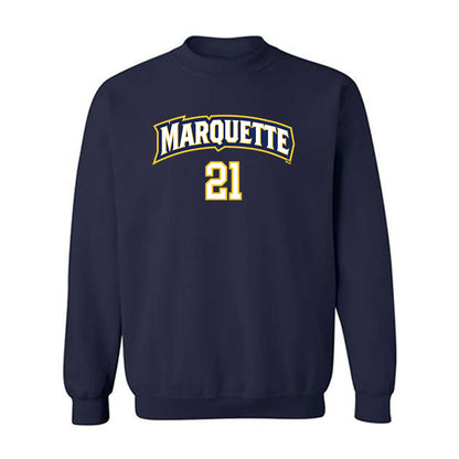 Marquette - NCAA Women's Volleyball : Elena Radeff - Sports Shersey Crewneck Sweatshirt-0