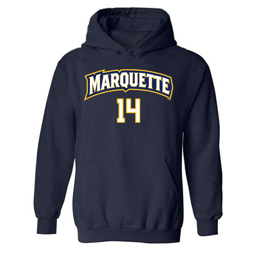 Marquette - NCAA Women's Volleyball : Annika Kowalski - Sports Shersey Hooded Sweatshirt-0