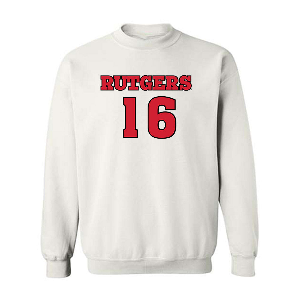 Rutgers - NCAA Football : Athan Kaliakmanis - Sports Shersey Crewneck Sweatshirt