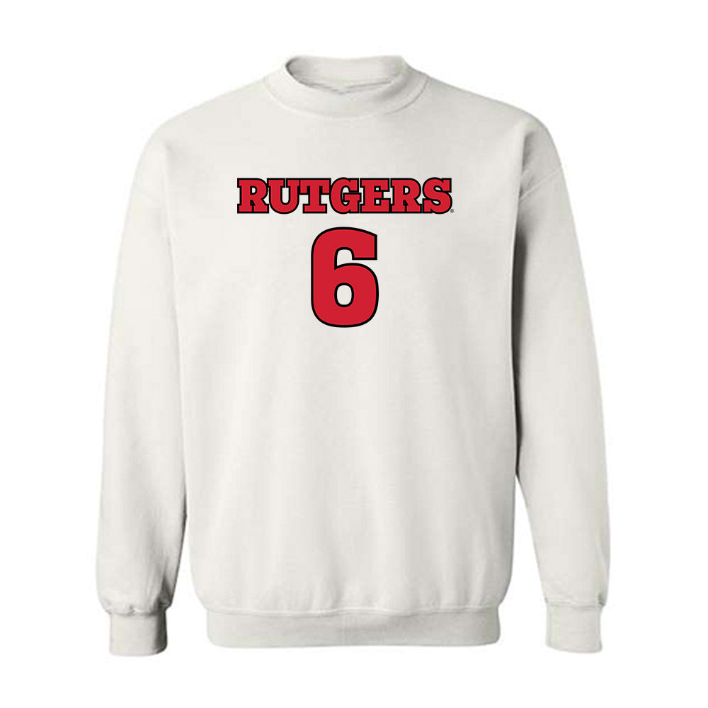 Rutgers - NCAA Football : Abram Wright - Sports Shersey Crewneck Sweatshirt-0