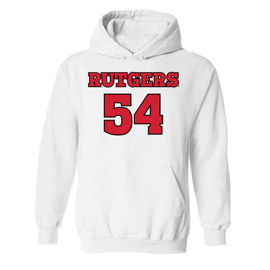 Rutgers - NCAA Football : Taj White - Sports Shersey Hooded Sweatshirt-0
