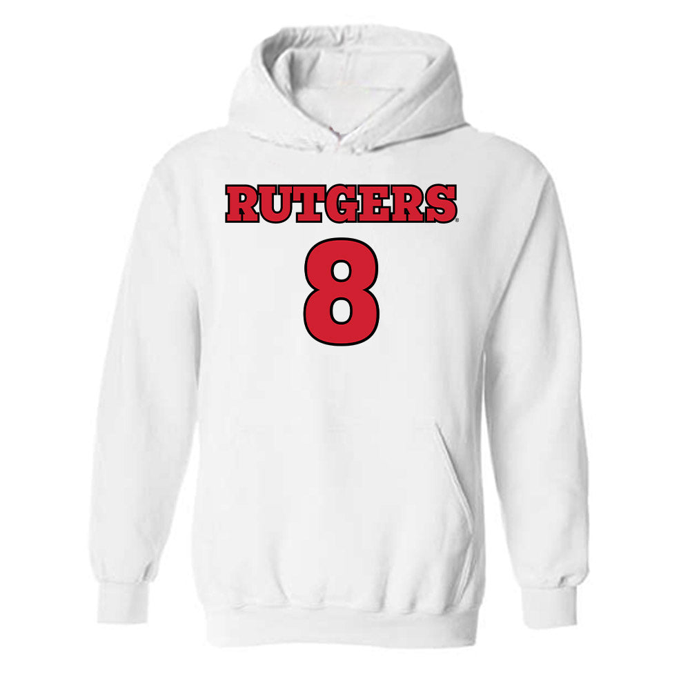 Rutgers - NCAA Football : Dariel Djabome - Sports Shersey Hooded Sweatshirt-0
